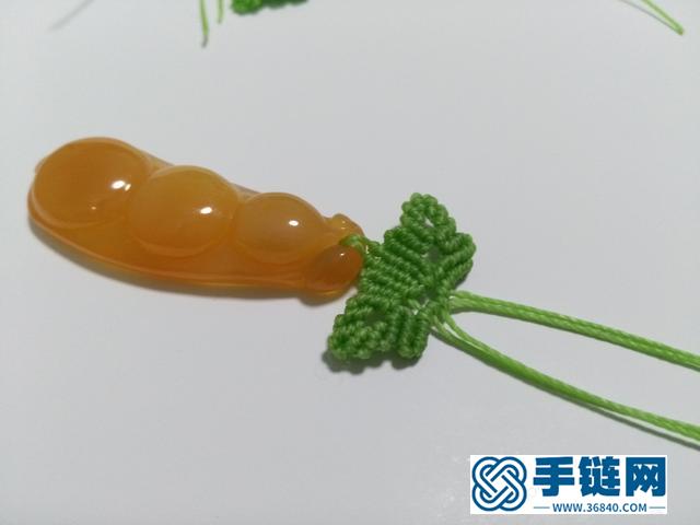 瑪瑙玉髓藤豆吊墜編繩教程