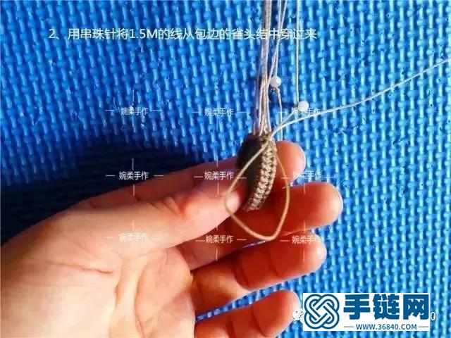 「編繩教程」蛛翼吊墜制作及幾種包石頭的小竅門