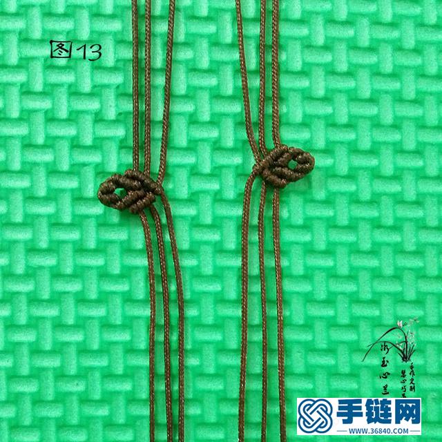 繩結(jié)首飾之桃心吊墜編織教程