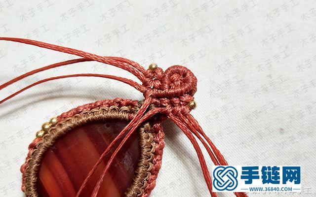 簡單的包石吊墜部分圖解