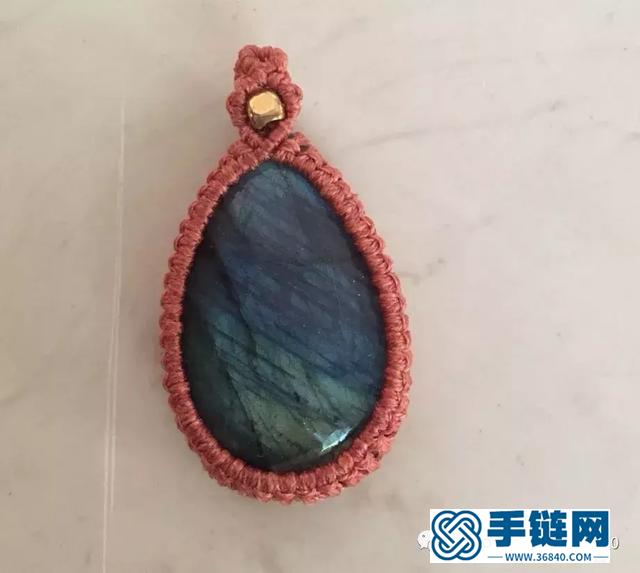 「編繩教程」蛛翼吊墜制作及幾種包石頭的小竅門