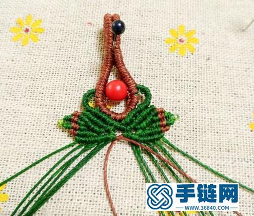 【教你編繩】風(fēng)情萬種的吊墜葉子型編織過程，實(shí)用型