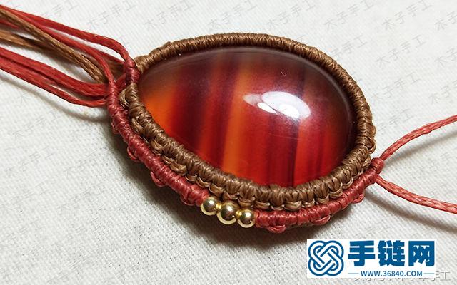 簡單的包石吊墜部分圖解