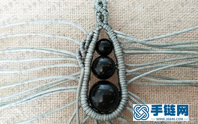 瑪瑙項鏈吊墜編織圖解