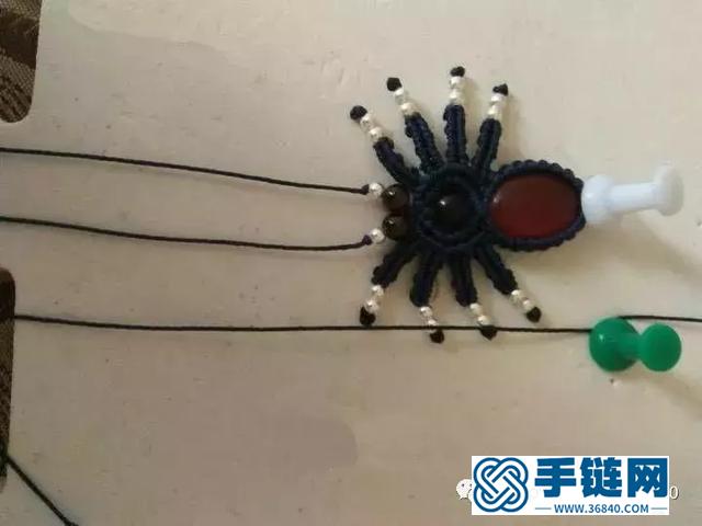 「編繩教程」蛛翼吊墜制作及幾種包石頭的小竅門