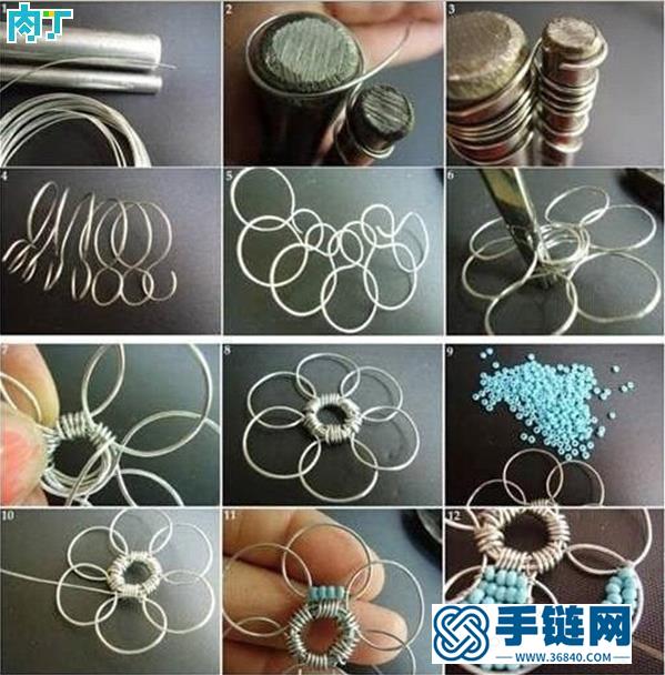 「手工樂趣」｜絕美的環(huán)珠花形民族風(fēng)耳環(huán)、吊墜的做法圖解！