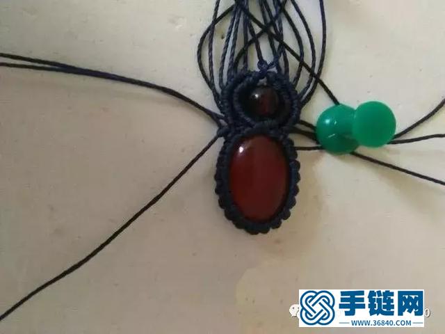 「編繩教程」蛛翼吊墜制作及幾種包石頭的小竅門