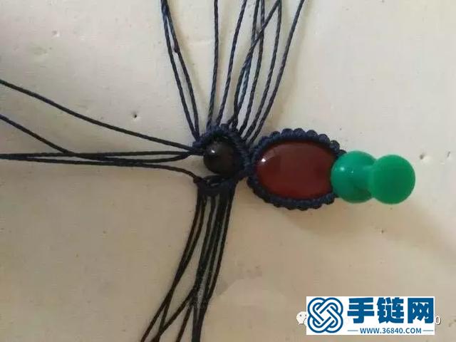 「編繩教程」蛛翼吊墜制作及幾種包石頭的小竅門