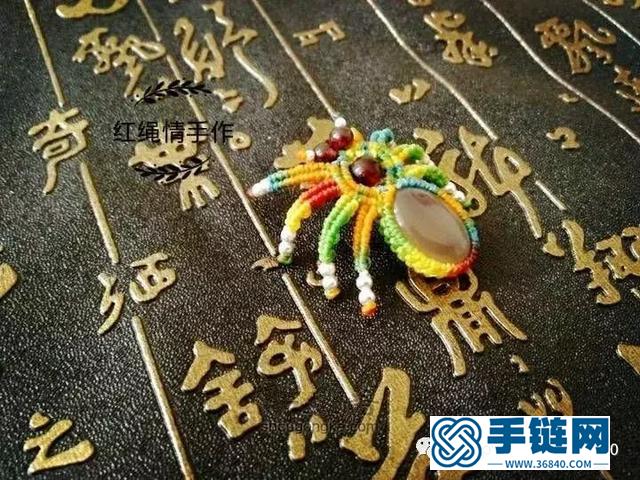 「編繩教程」蛛翼吊墜制作及幾種包石頭的小竅門