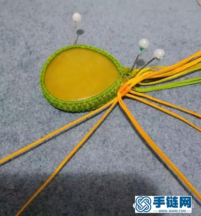 「編繩教程」蛛翼吊墜制作及幾種包石頭的小竅門