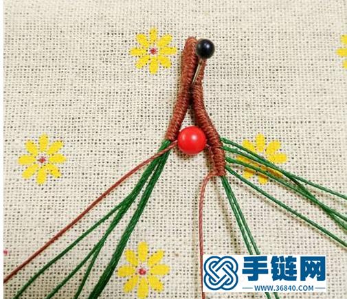 【教你編繩】風(fēng)情萬種的吊墜葉子型編織過程，實(shí)用型