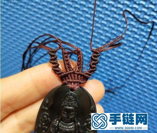 【教你編繩】吊墜這樣編才叫漂亮與大氣,過程圖請看文 【教你編繩】吊墜這樣編才叫漂亮與大氣,過程圖請看文