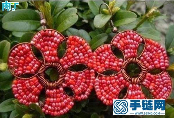 「手工樂趣」｜絕美的環(huán)珠花形民族風(fēng)耳環(huán)、吊墜的做法圖解！