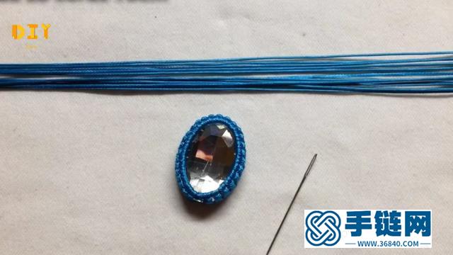 項鏈吊墜還可以這樣編織，教你學習繩編寶石吊墜（圖解3