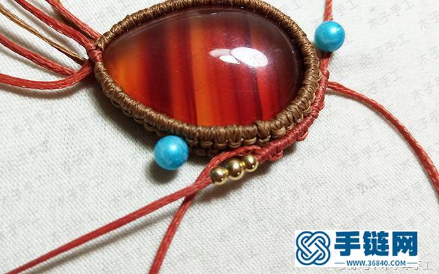簡單的包石吊墜部分圖解
