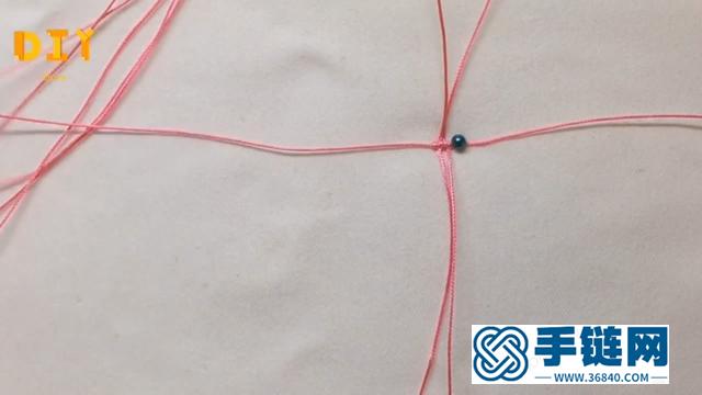 「手工繩編系列」精美佩飾掛件的編織方法（步驟3