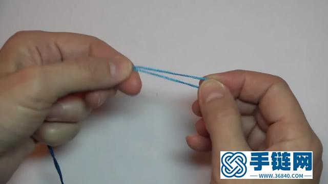 「DIY繩編教程」手工編織雪花珍珠吊墜的方法（步驟2