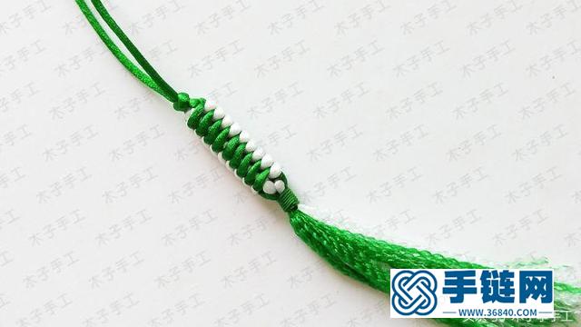 玉米結(jié)包包掛件編織圖解