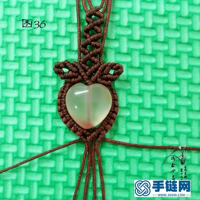 繩結(jié)首飾之桃心吊墜編織教程
