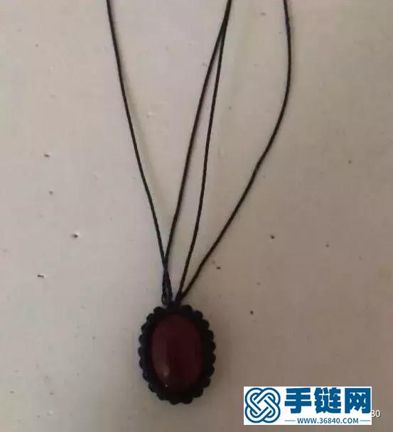 「編繩教程」蛛翼吊墜制作及幾種包石頭的小竅門