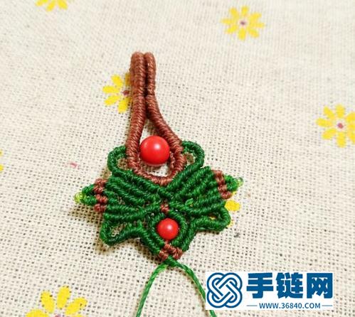 【教你編繩】風(fēng)情萬種的吊墜葉子型編織過程，實(shí)用型