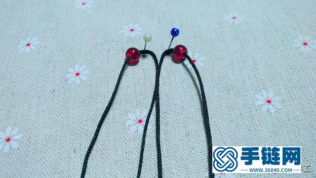 手工編織汽車鑰匙鏈,蜻蜓掛件繩編法