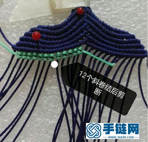 「教你編繩」做一款魚尾狀的書簽或者吊墜，教程簡單明了