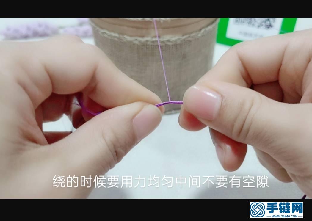 4股圓形繩子編法