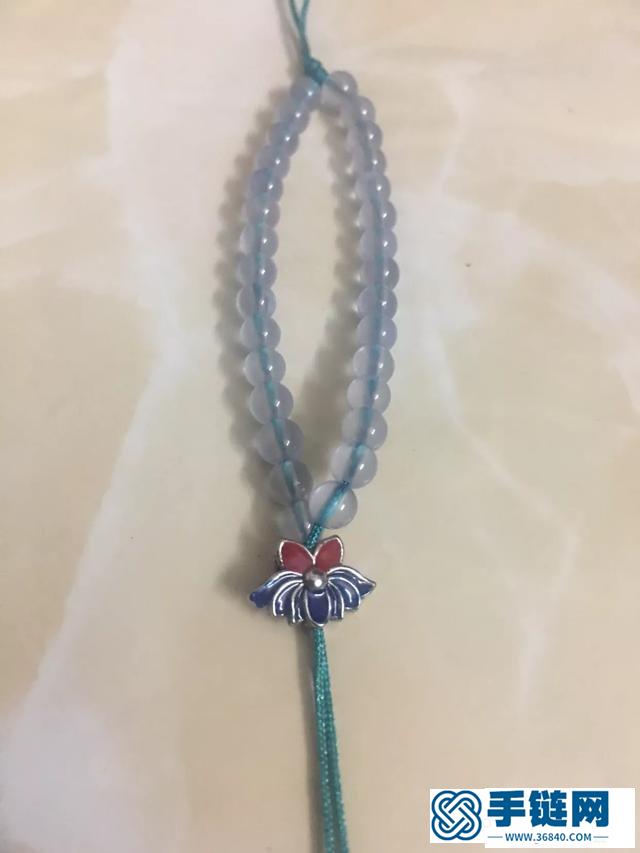 藍玉髓編繩圖解，簡單八股辮手繩做法