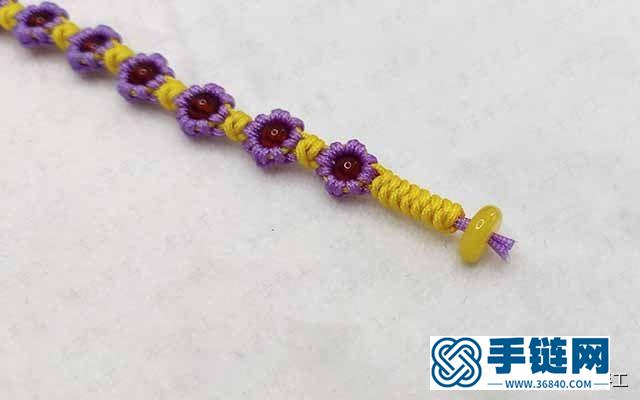 夏日清新小雛菊手鏈編織教程，戴著手鏈配上碎花裙子美美噠
