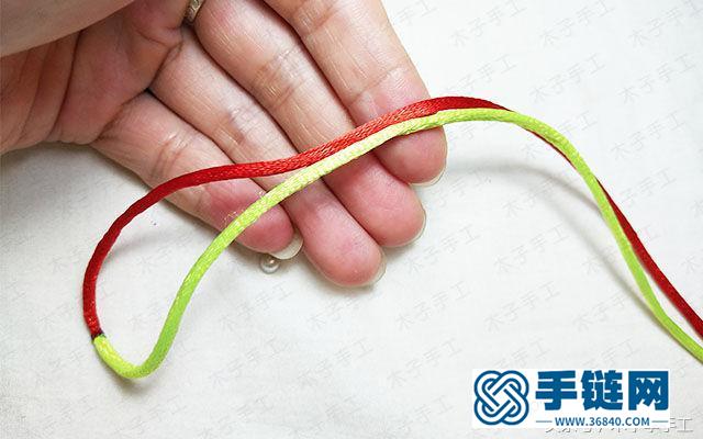 超簡單桂花結紅繩手鏈編織教程