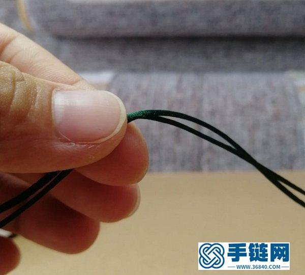 3朵漂亮的桃花結手鏈，非常適合女生佩戴，清新又好看！附編法