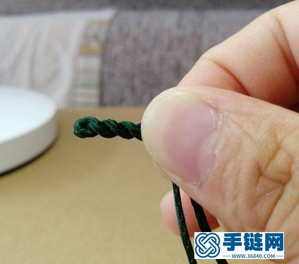 3朵漂亮的桃花結手鏈，非常適合女生佩戴，清新又好看！附編法