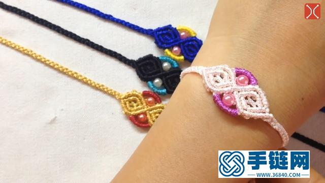 手工編織中國(guó)結(jié)手鏈，樣式美觀又簡(jiǎn)單，看一遍就學(xué)會(huì)了