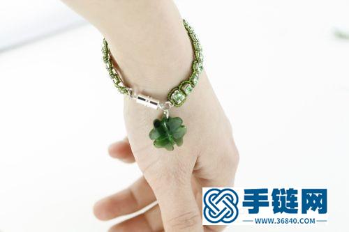 一分鐘用鉆鏈和米珠，就可以做一根時尚手鏈，好看而且有教程哦