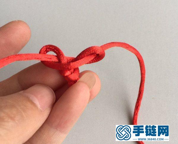 紅繩心形手鏈，非常簡單，只用了2種結(jié)法，就可以編出！附教程