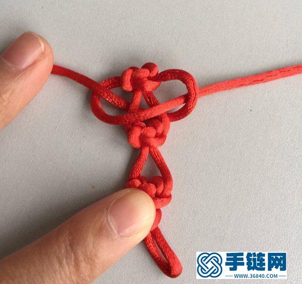 紅繩心形手鏈，非常簡單，只用了2種結(jié)法，就可以編出！附教程