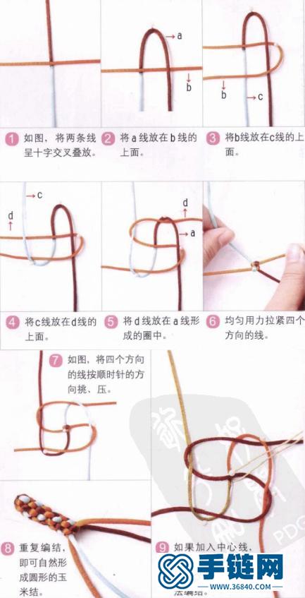 幸運漂亮小紅繩手鏈，附詳細教程