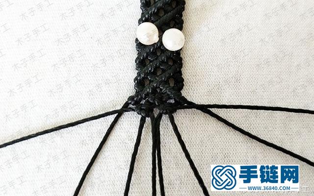 七夕情侶紅繩手鏈編織圖文教程