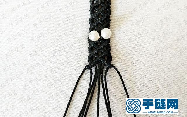 七夕情侶紅繩手鏈編織圖文教程