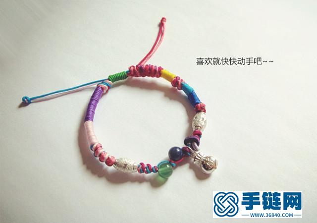 漂亮的手繩編法，女生學起來