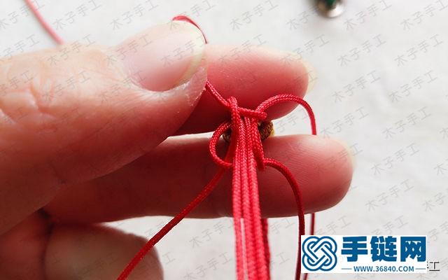 拼接玉米結手鏈的編法視頻教程