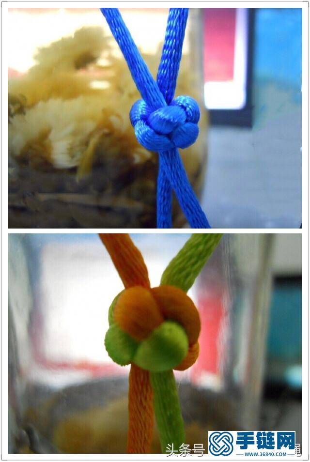 常用的幾種紐扣結編法 教你編漂亮的紐扣結紅繩手鏈