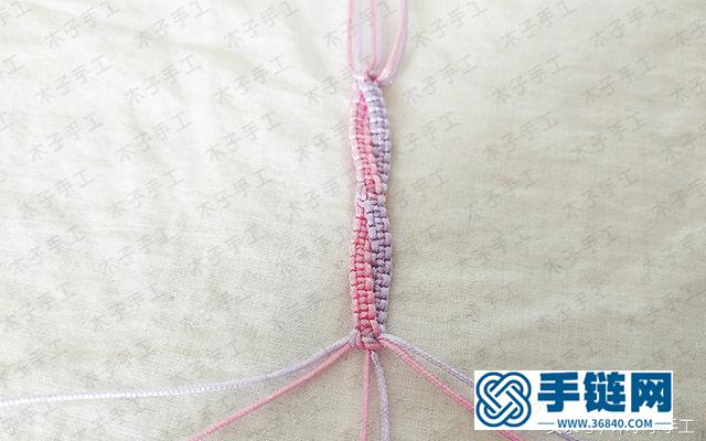 平結(jié)兒童手鏈編法圖文教程