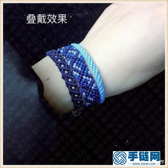 8股辮單色基礎款紅繩編織手鏈一款簡單的親子手工教程