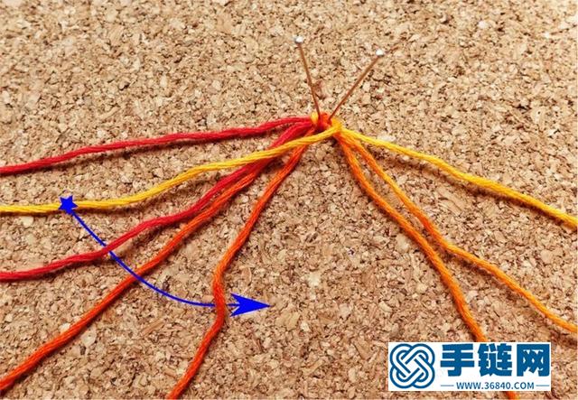 繩編圖解教程：4股、6股、8股編織圓形手繩