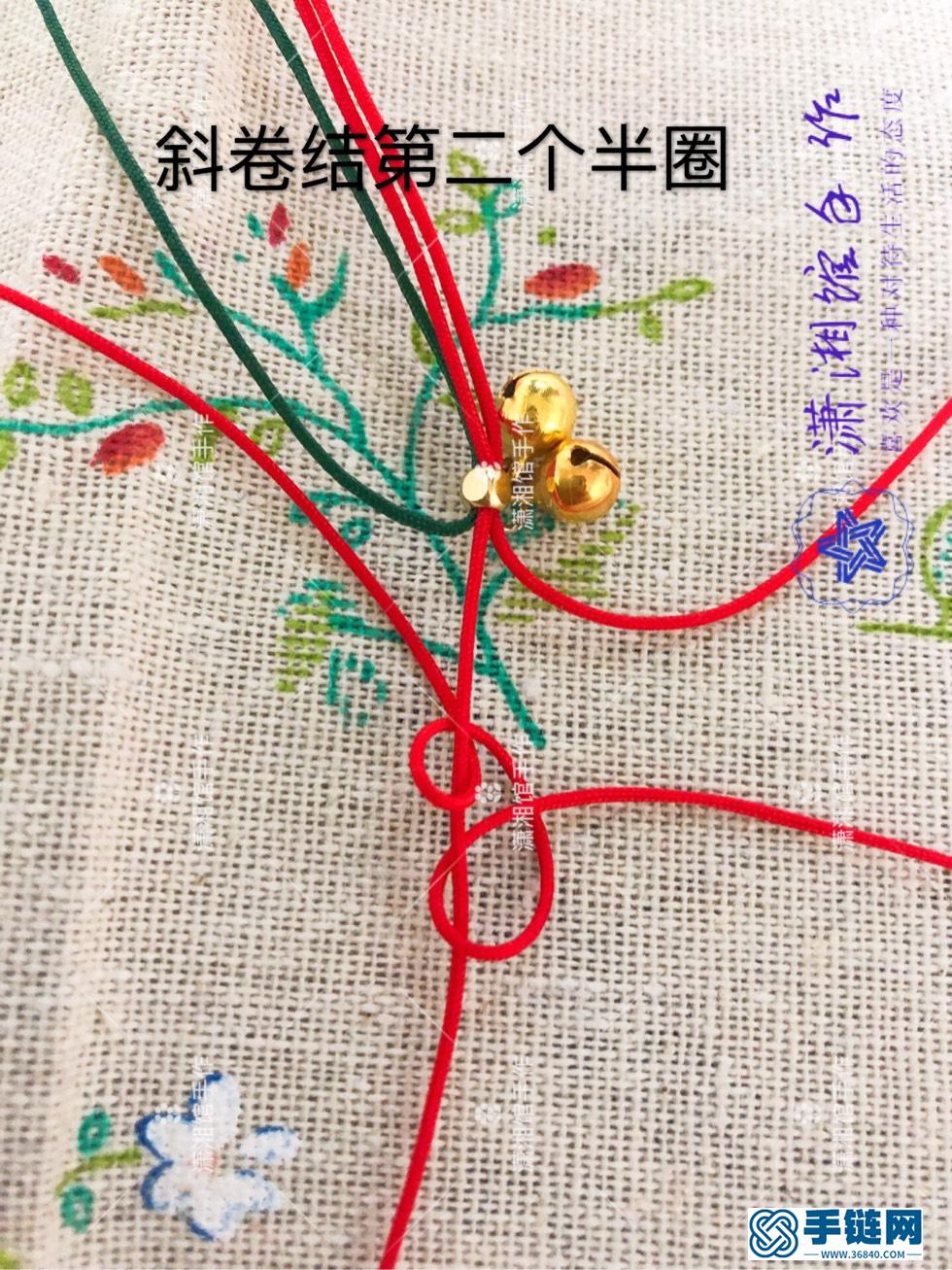 容易編的女生手鏈， 圣誕節(jié)風格的蝴蝶結(jié)手鏈教程