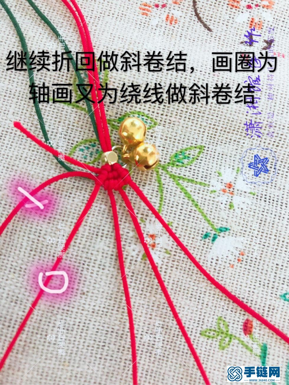 容易編的女生手鏈， 圣誕節(jié)風格的蝴蝶結(jié)手鏈教程