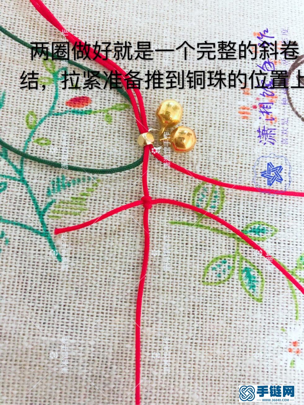 容易編的女生手鏈， 圣誕節(jié)風格的蝴蝶結(jié)手鏈教程