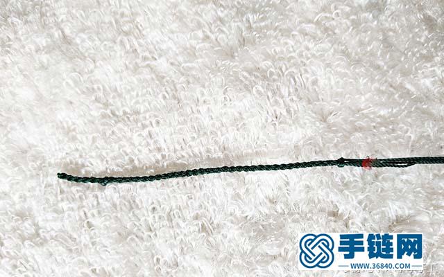平安扣手鏈編法，單個平安扣手鏈編法教程